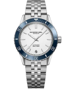 Raymond Weil Freelancer Men's Automatic White Dial Bracelet 2755-ST3-30001