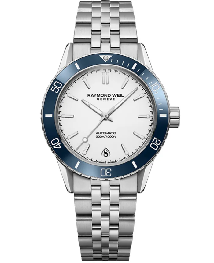 Raymond Weil Freelancer Men's Automatic White Dial Bracelet 2755-ST3-30001