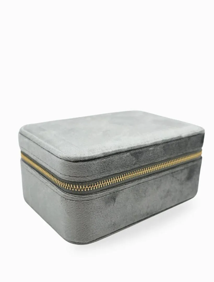 Rectangle Jewellery Case Silver