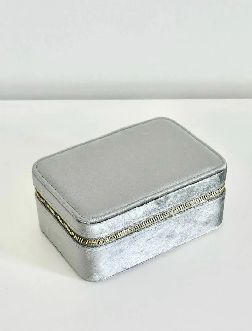 Rectangle Jewellery Case Silver