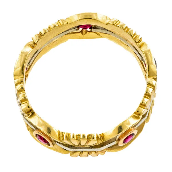 Retro Ruby Band Ring