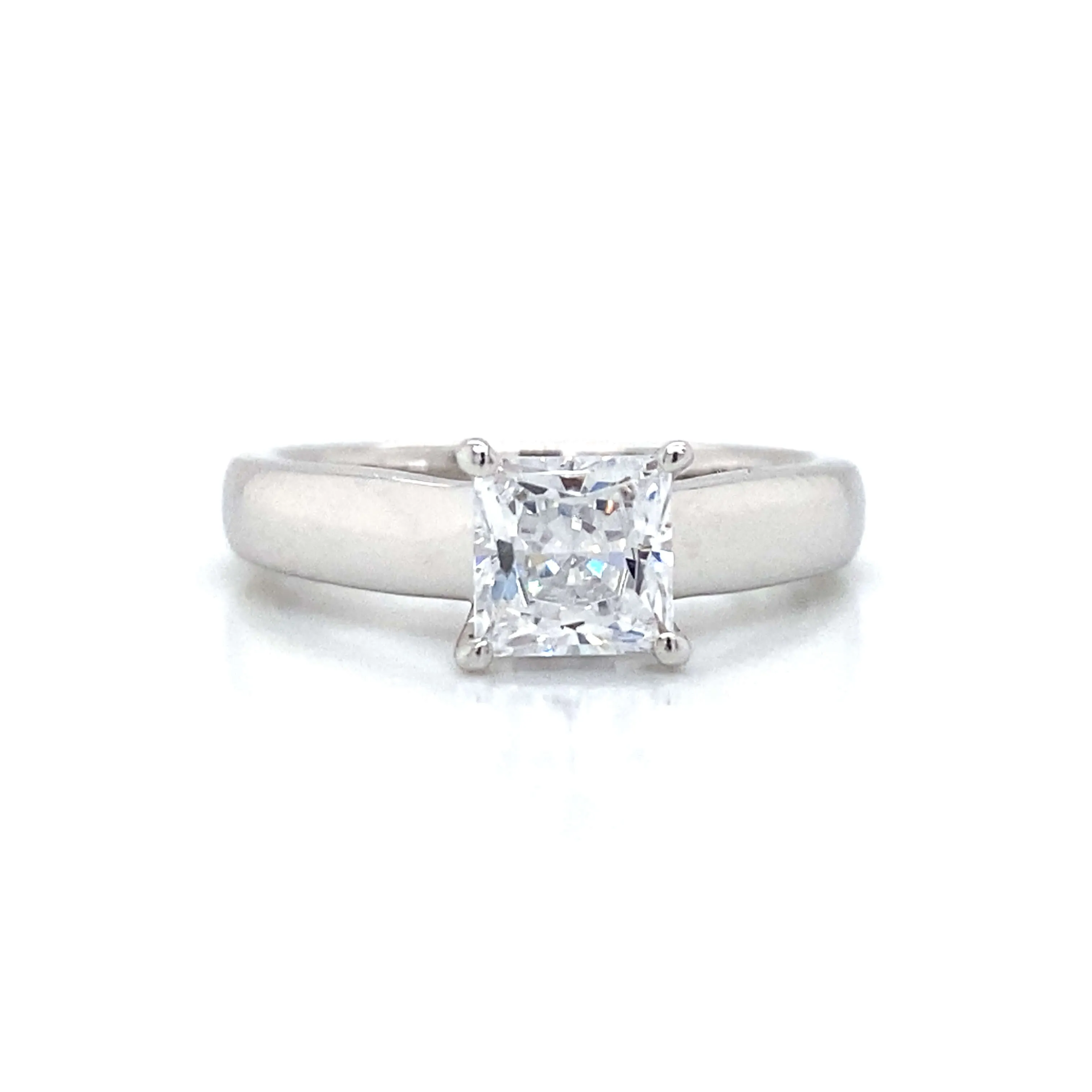 Ritani Solitaire Engagement Ring in 14K White Gold