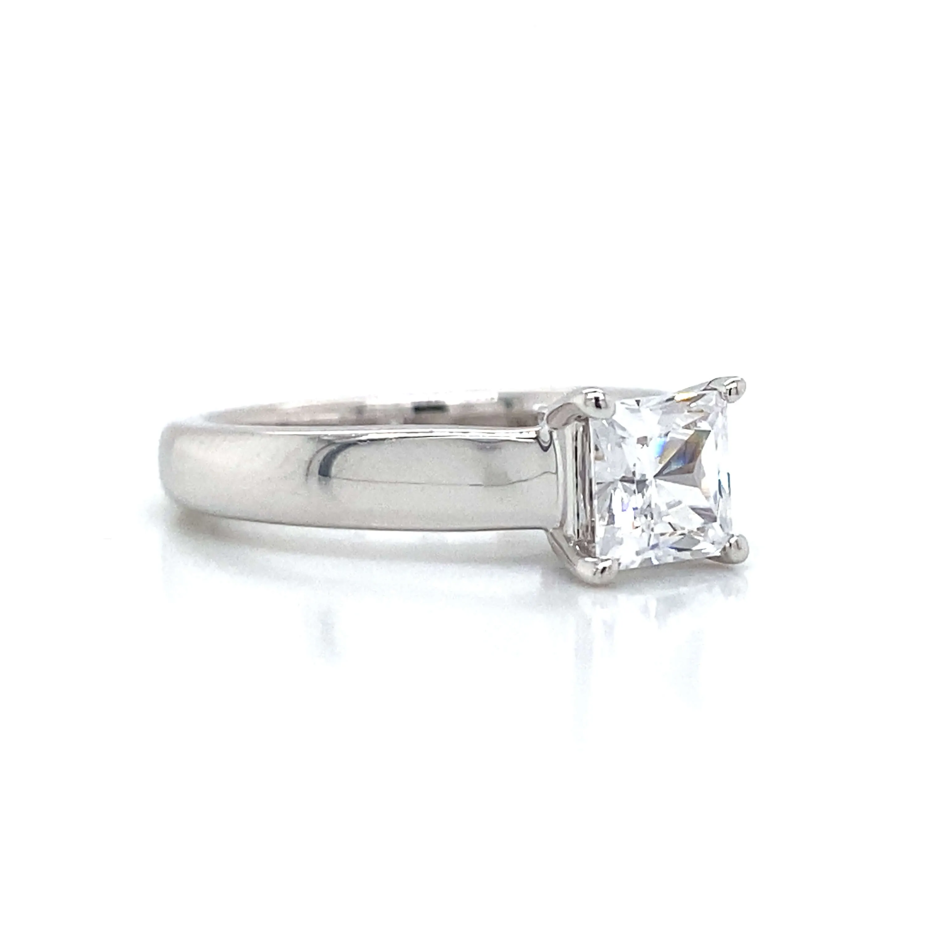 Ritani Solitaire Engagement Ring in 14K White Gold