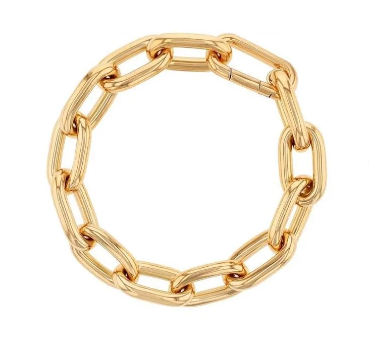 Roberto Coin 18K Yellow Gold Heavy Paperclip Link Bracelet