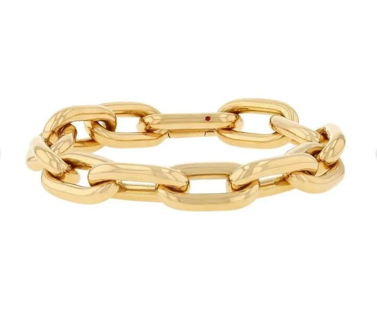 Roberto Coin 18K Yellow Gold Heavy Paperclip Link Bracelet