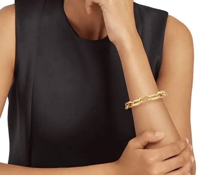Roberto Coin 18K Yellow Gold Heavy Paperclip Link Bracelet