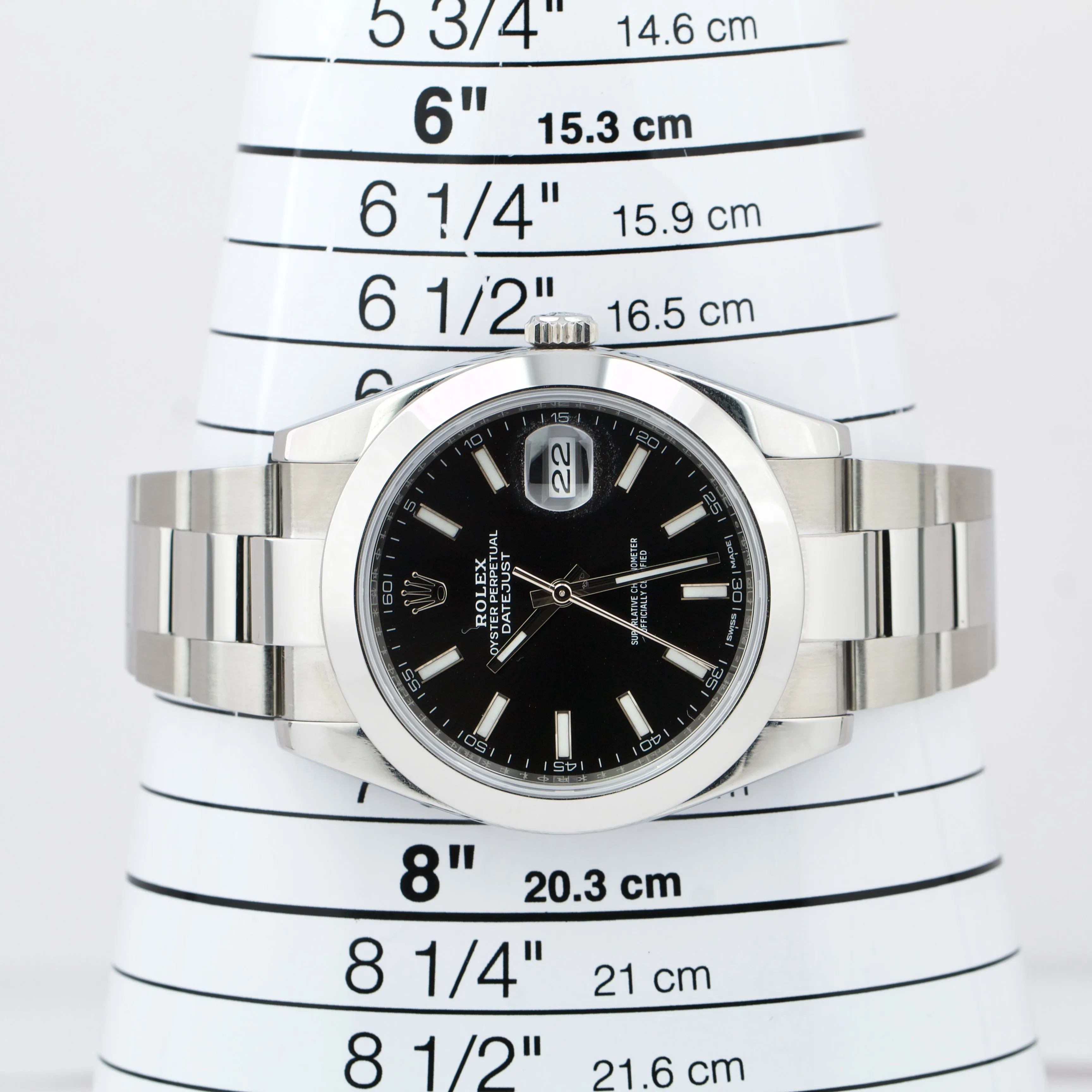 Rolex DateJust 41 Black 41mm Stainless Steel 126300 Oyster Watch BOX PAPERS
