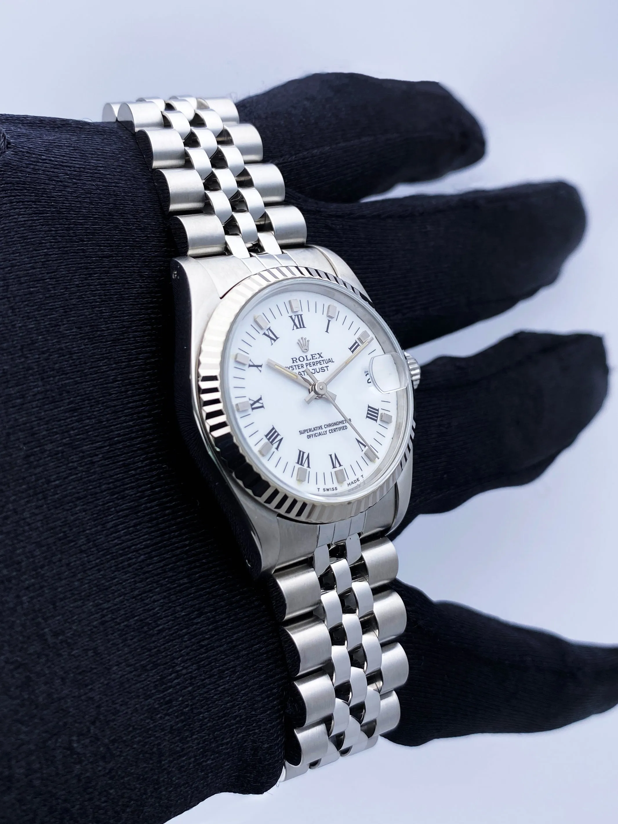 Rolex Datejust 68274 White Dial Midsize Watch