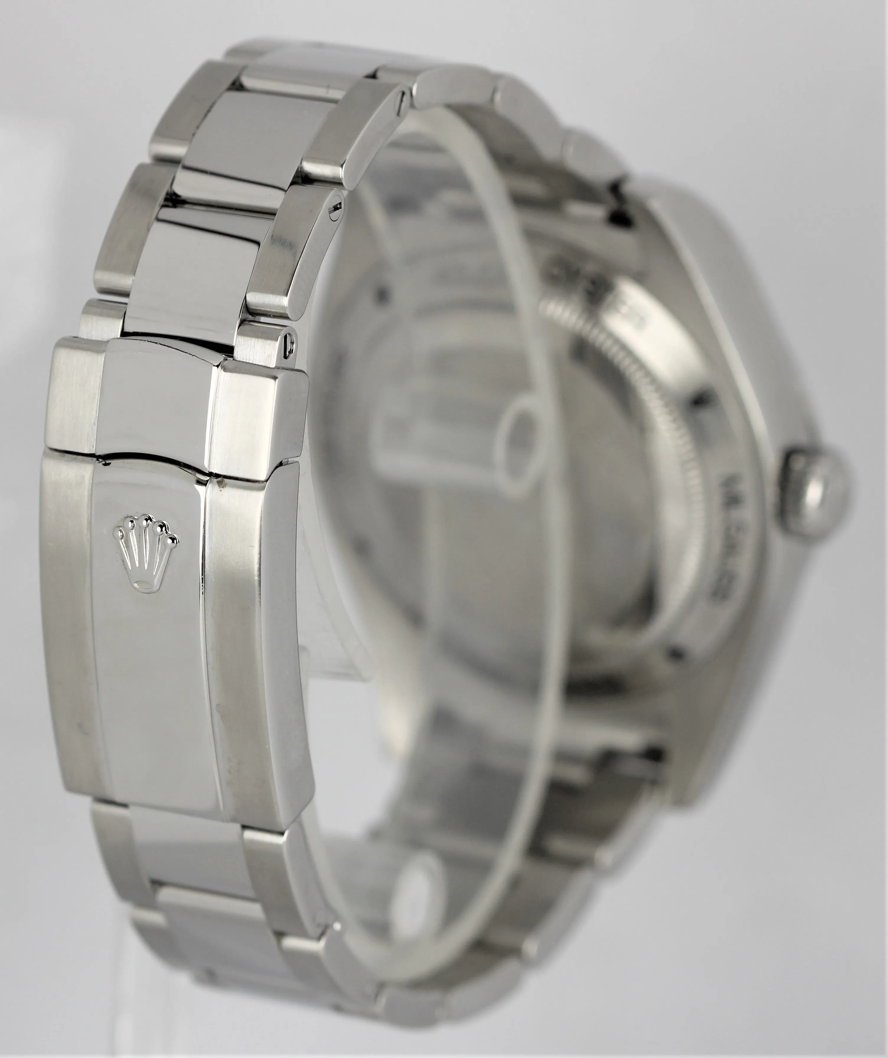 Rolex Milgauss Stainless Steel Z-Blue Green Anniversary 40mm 116400 GV Watch