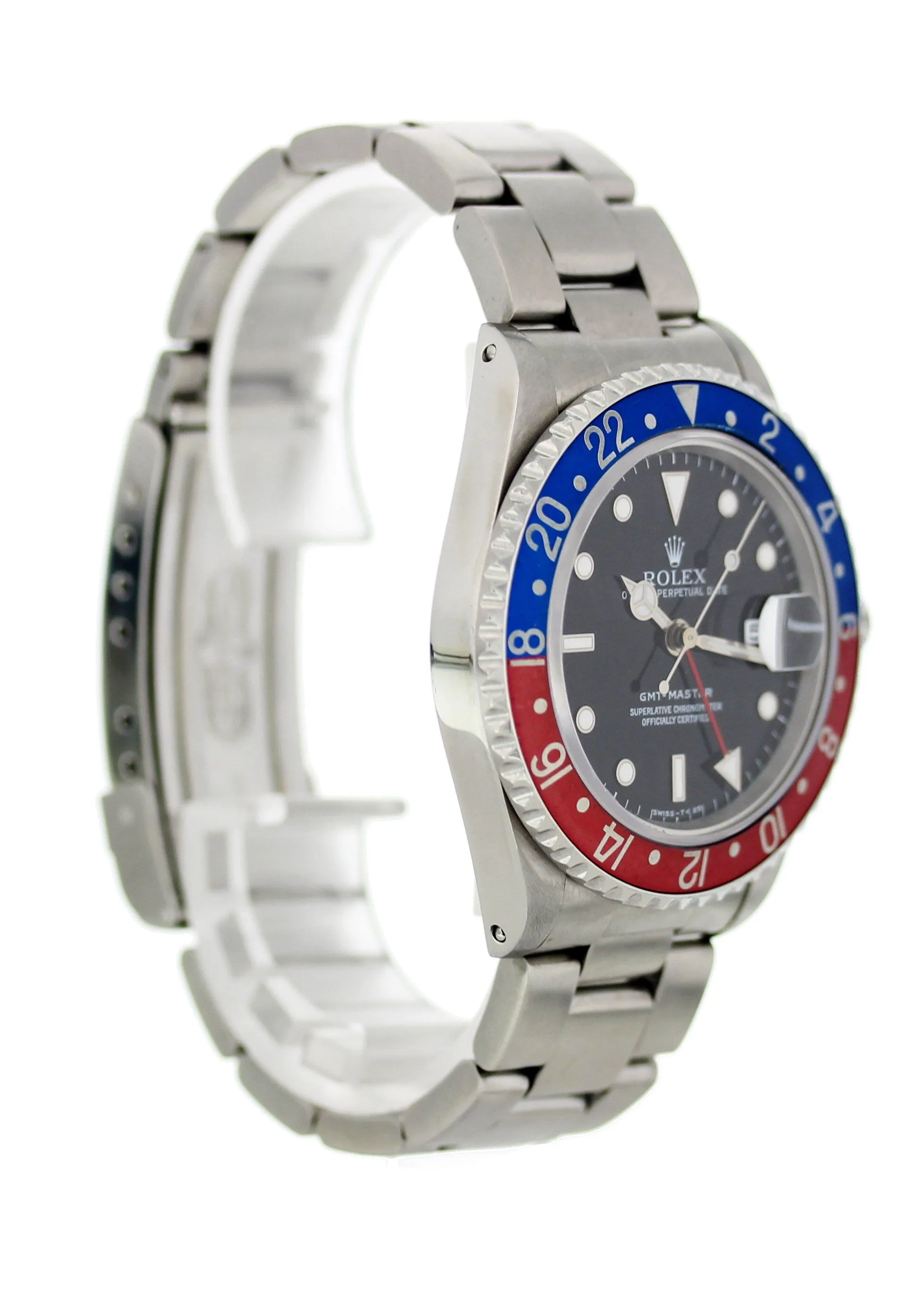 Rolex Oyster Perpetual Date GMT Master Pepsi Bezel 16700 Mens Watch