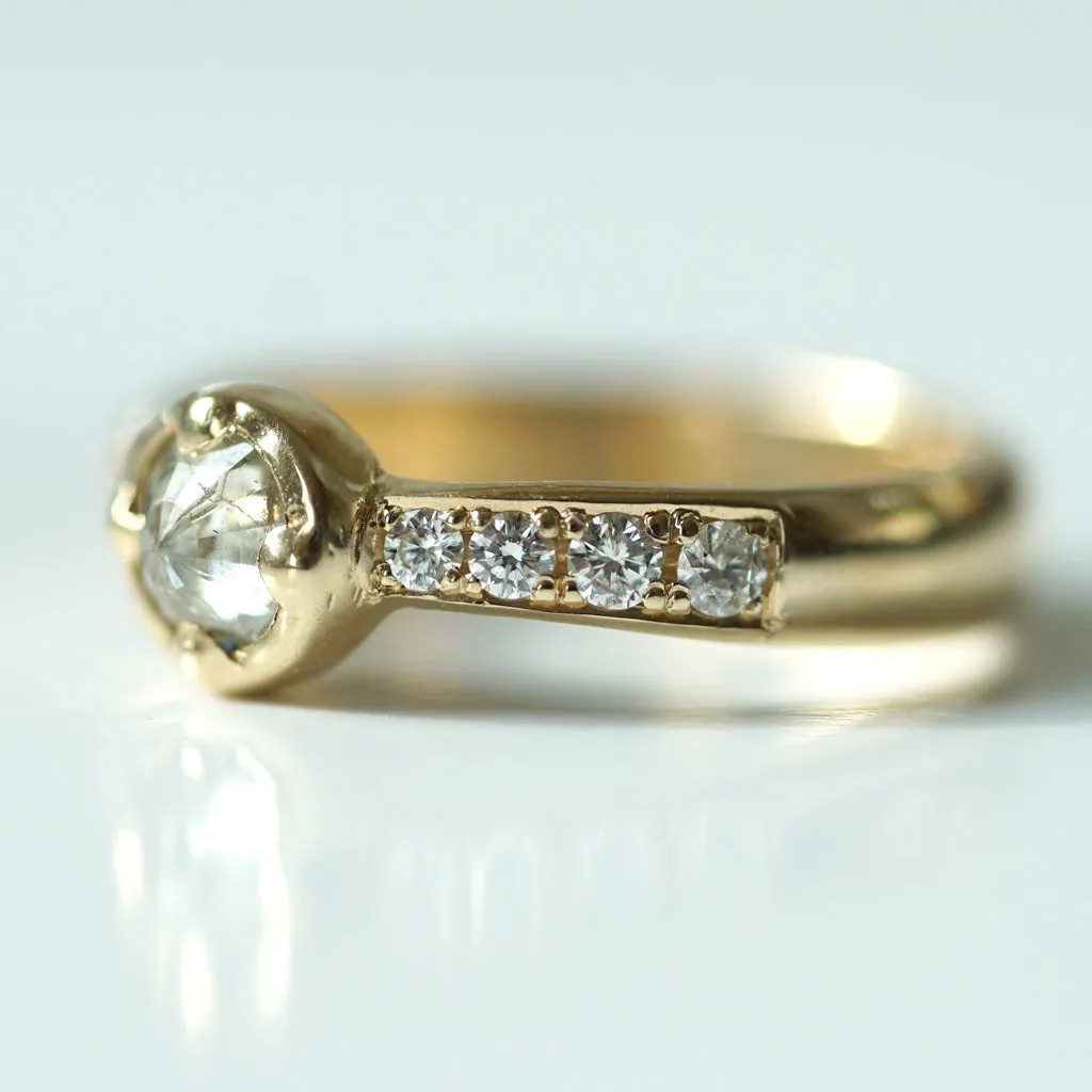 Rose Cut Diamond Solitaire I