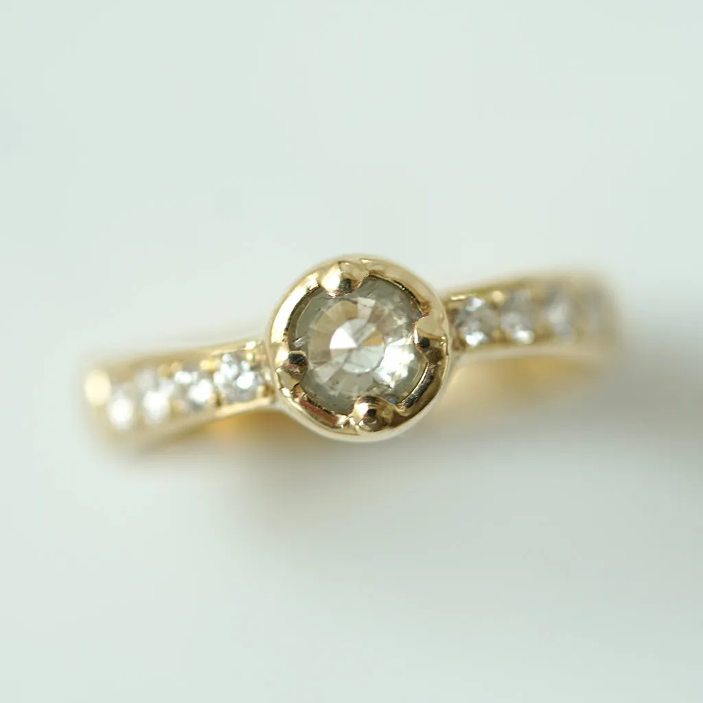 Rose Cut Diamond Solitaire I