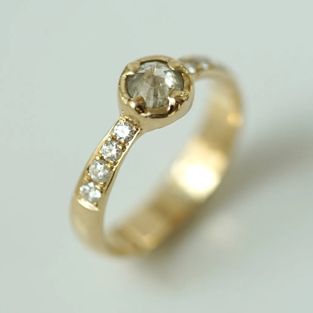 Rose Cut Diamond Solitaire I
