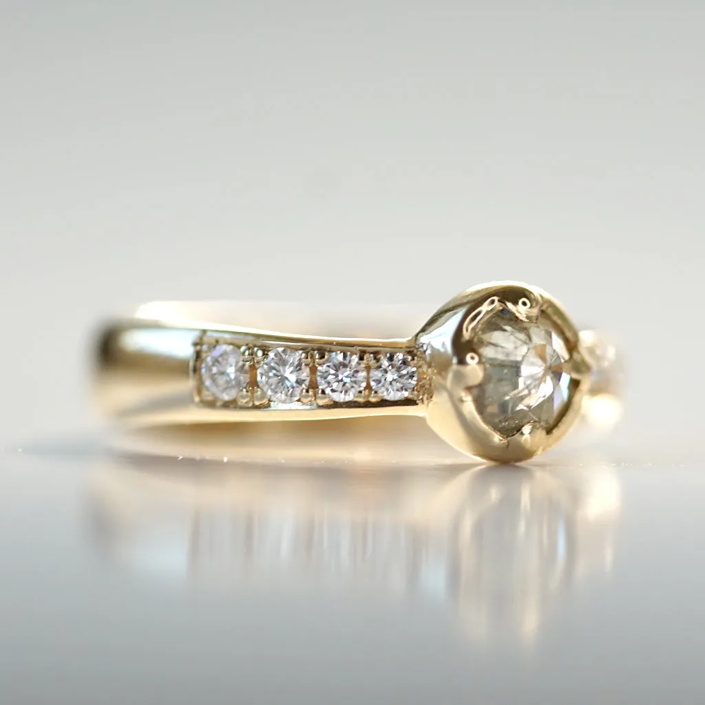Rose Cut Diamond Solitaire I