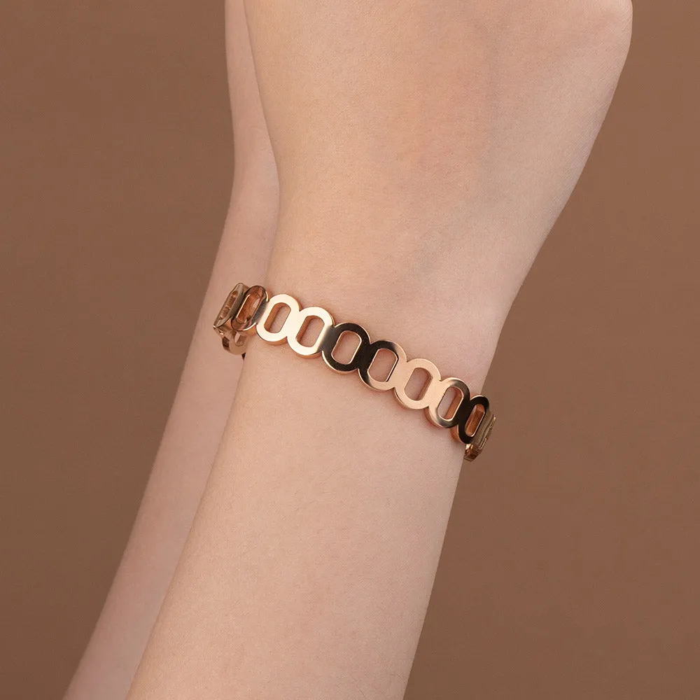 Rose Gold Diamond Reversible Bracelet