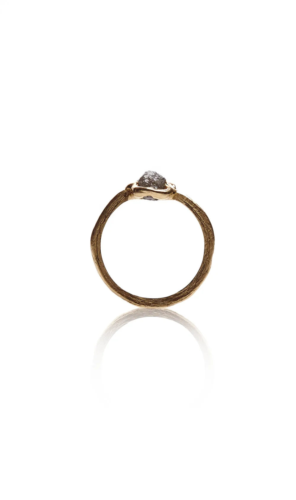 Rough Diamond Solitaire Ring