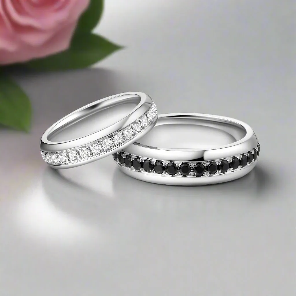 Round Diamond Couples Engagement Ring