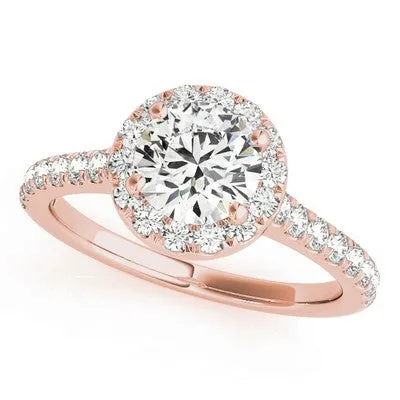 Round Halo Engagement Ring
