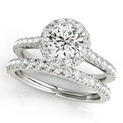 Round Halo Engagement Ring