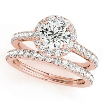 Round Halo Engagement Ring