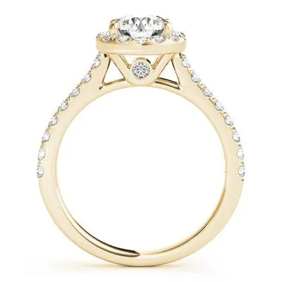 Round Halo Engagement Ring