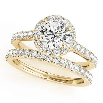 Round Halo Engagement Ring