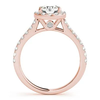 Round Halo Engagement Ring