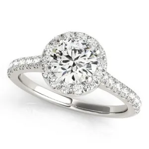 Round Halo Engagement Ring