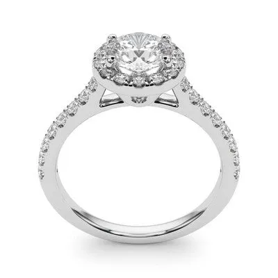 Round Halo Engagement Ring