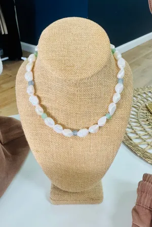 Santorini Pearl Necklace