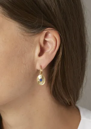 Sapphire & Diamond Earrings
