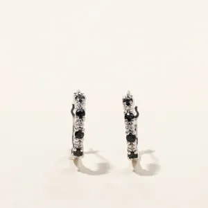 Sapphire & Diamond Hoop Earrings | 0.48ctw | 0.03ctw |