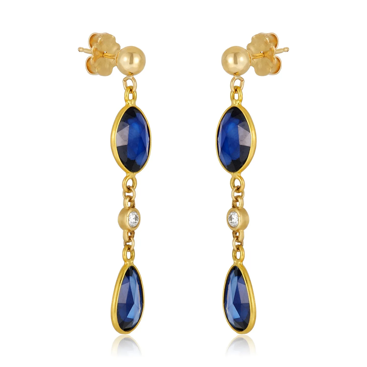 Sapphire Diamond earrings