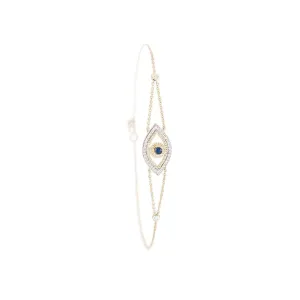 Sapphire Diamond Eye Bracelet