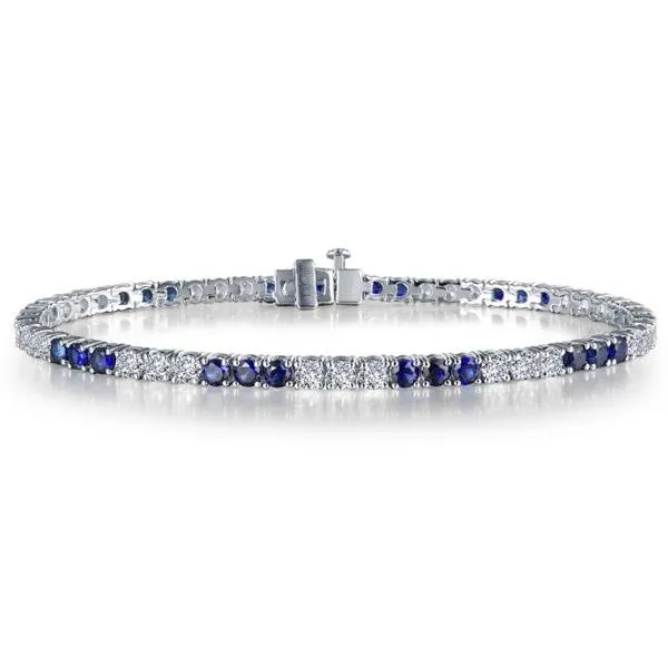 Sapphire Diamond Tennis Bracelet