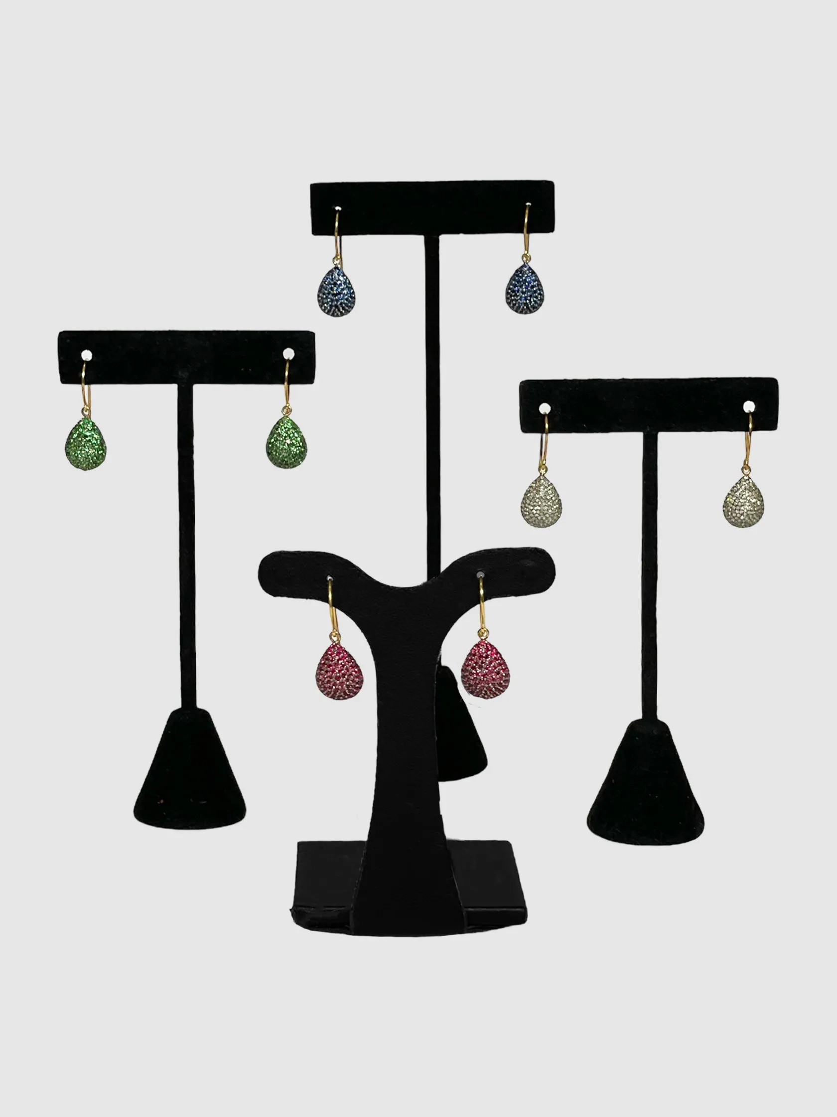 Sapphire Victorian Dangle Earrings