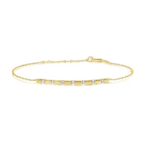 Segment Inlay Diamond Bracelet