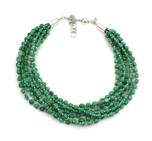 Seven Strand Sonoran Turquoise Necklace