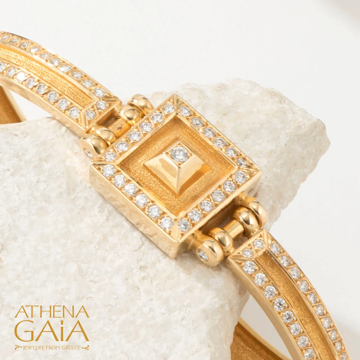 Shadow and Light Double Row Diamond Bracelet