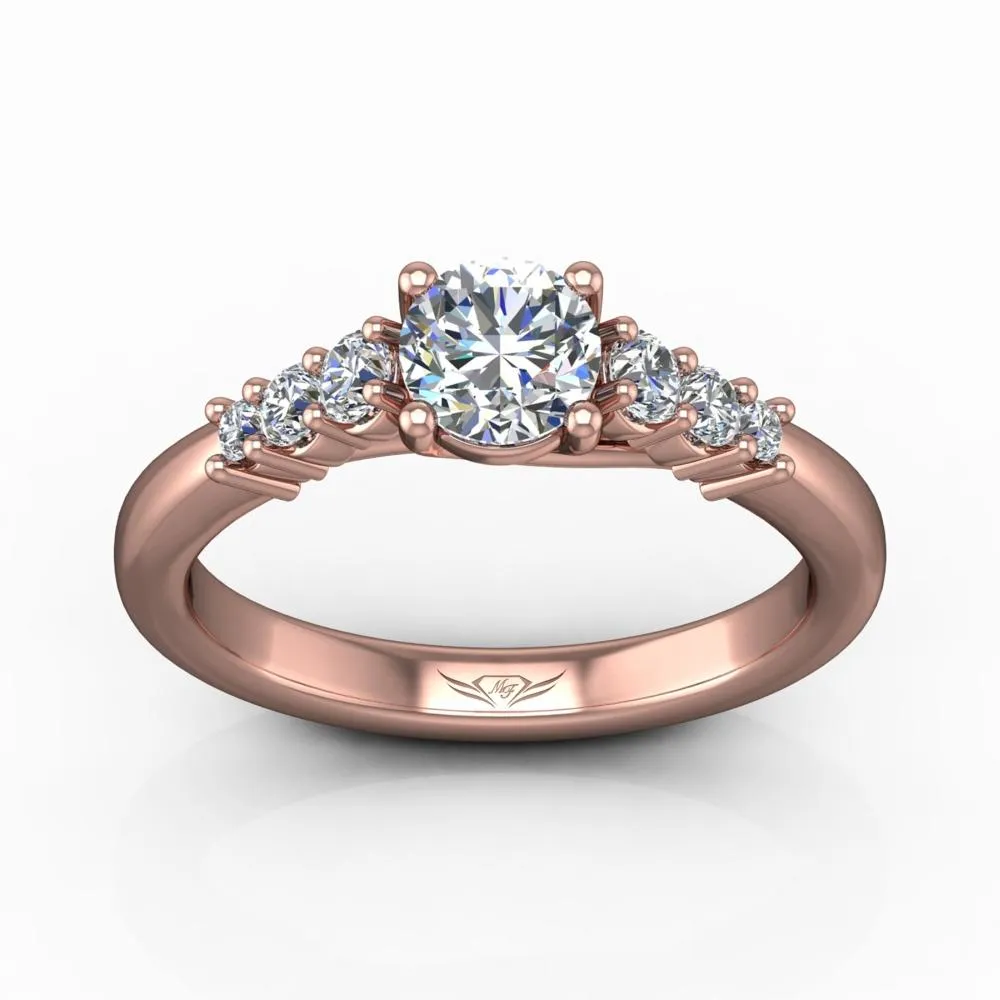 Shared Prong Engagement Ring