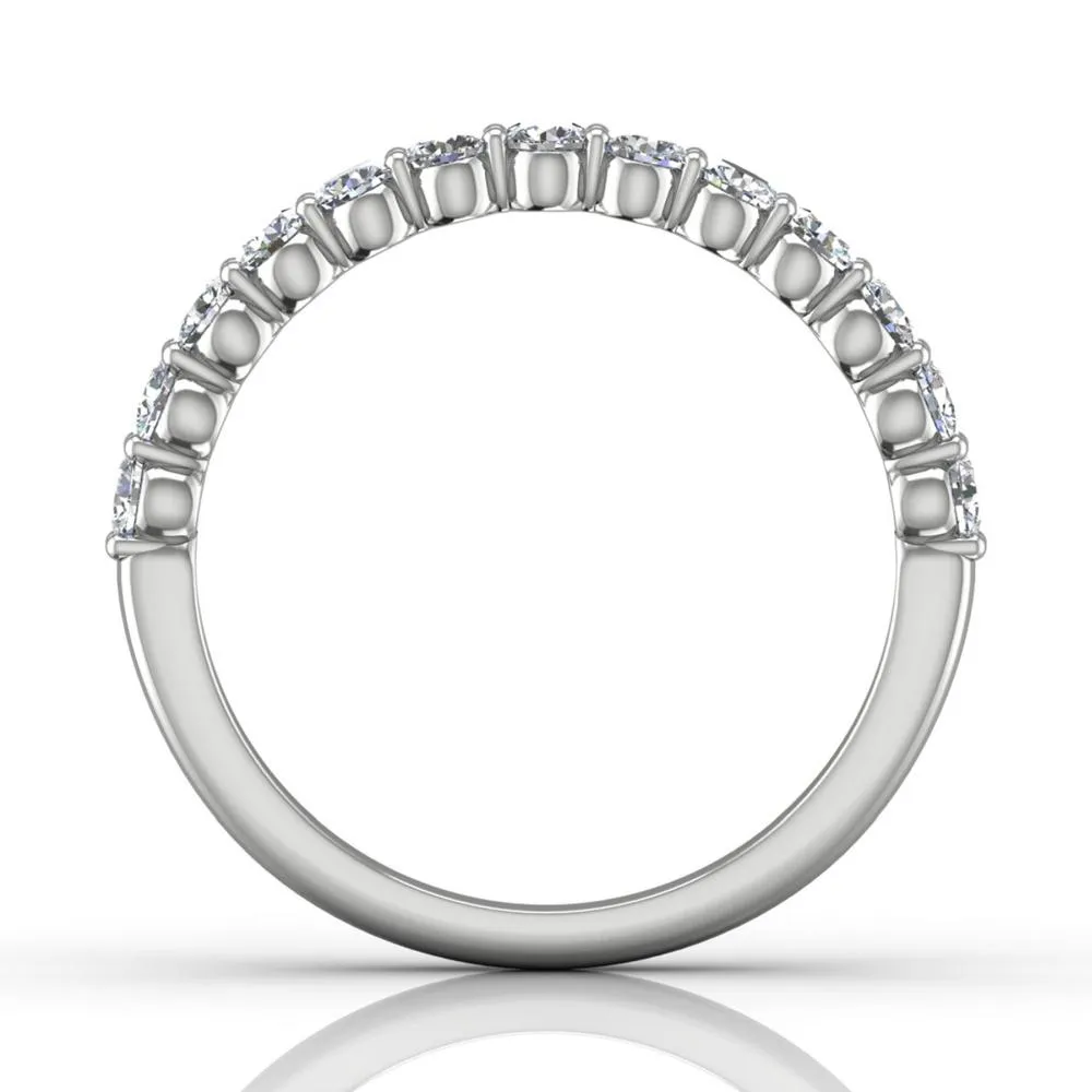 Shared Prong Wedding Band