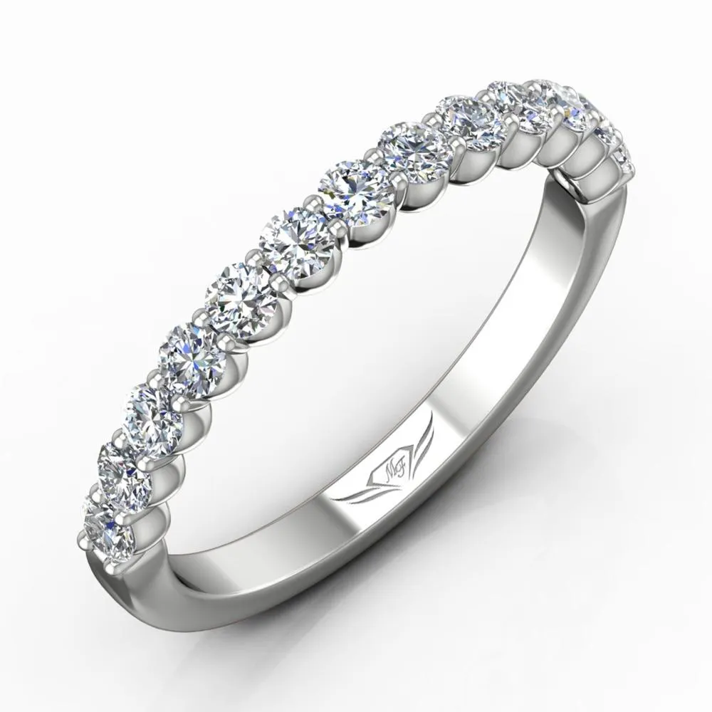 Shared Prong Wedding Band
