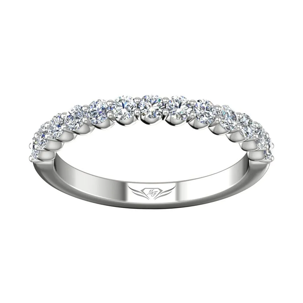 Shared Prong Wedding Band