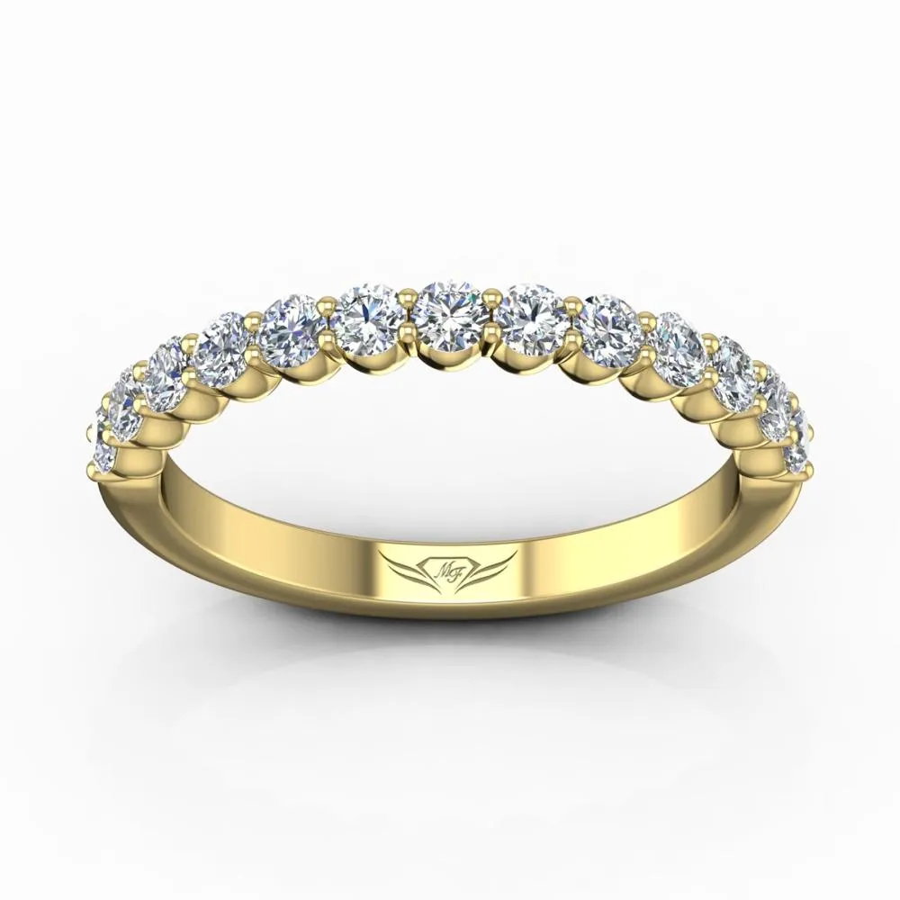 Shared Prong Wedding Band