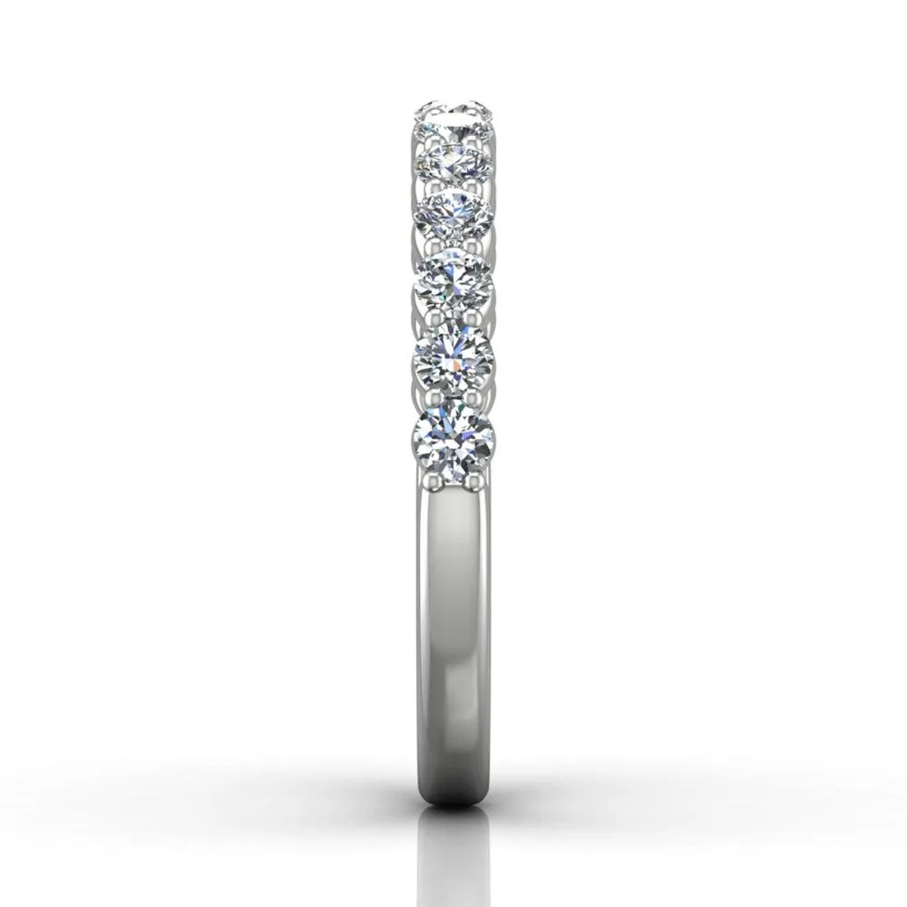 Shared Prong Wedding Band