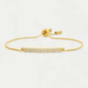 Signature Pave Bar Chain Bracelet
