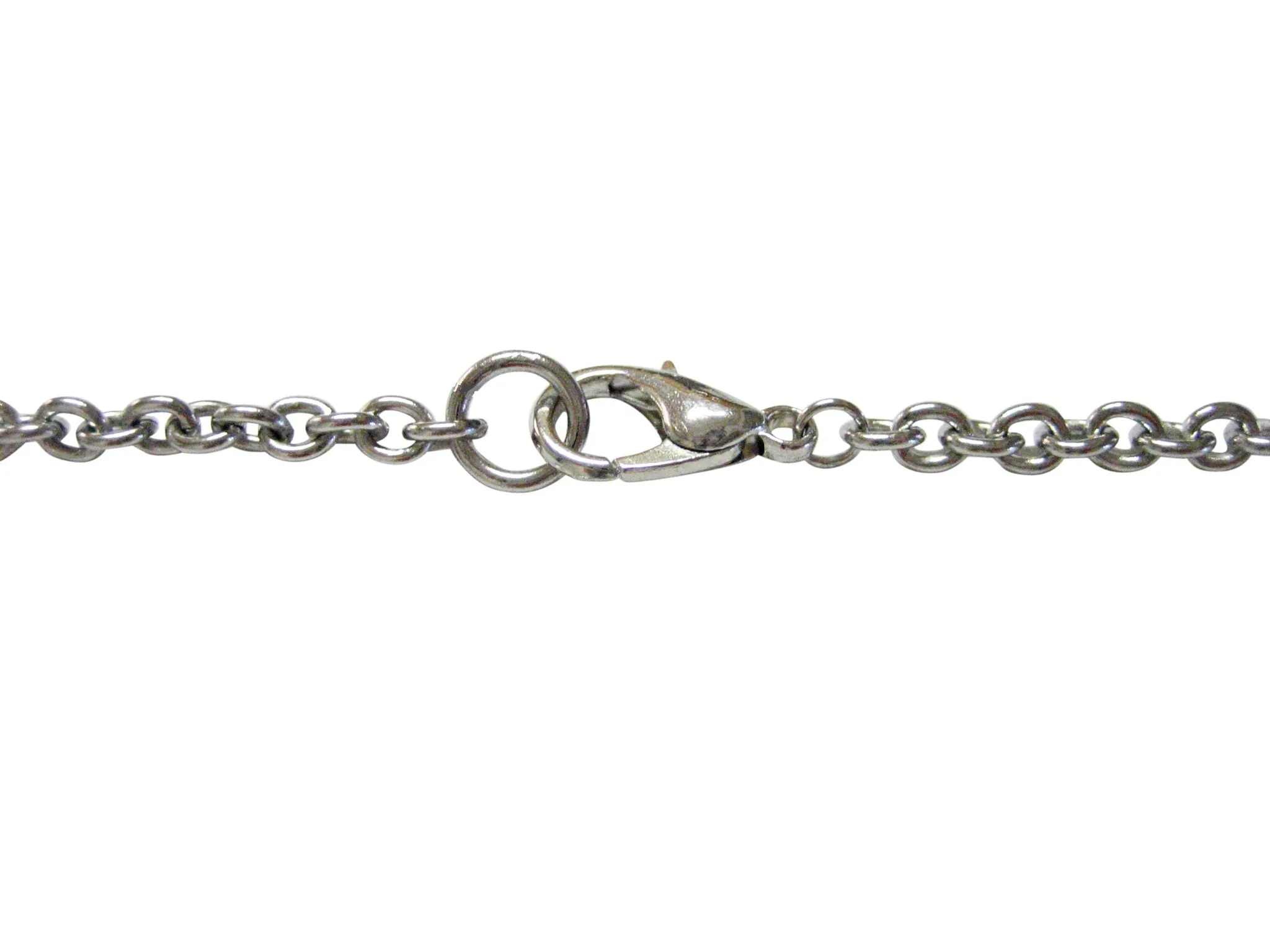 Silver Toned Pi Symbol Pendant Necklace