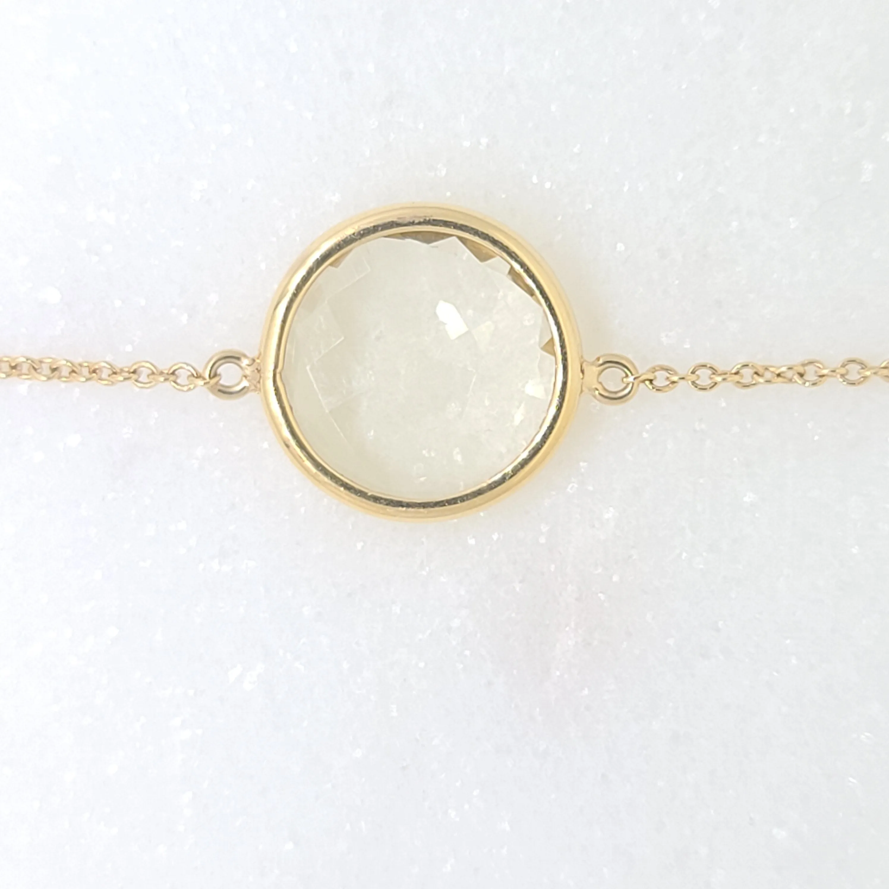 Single Lemon Topaz Bracelet