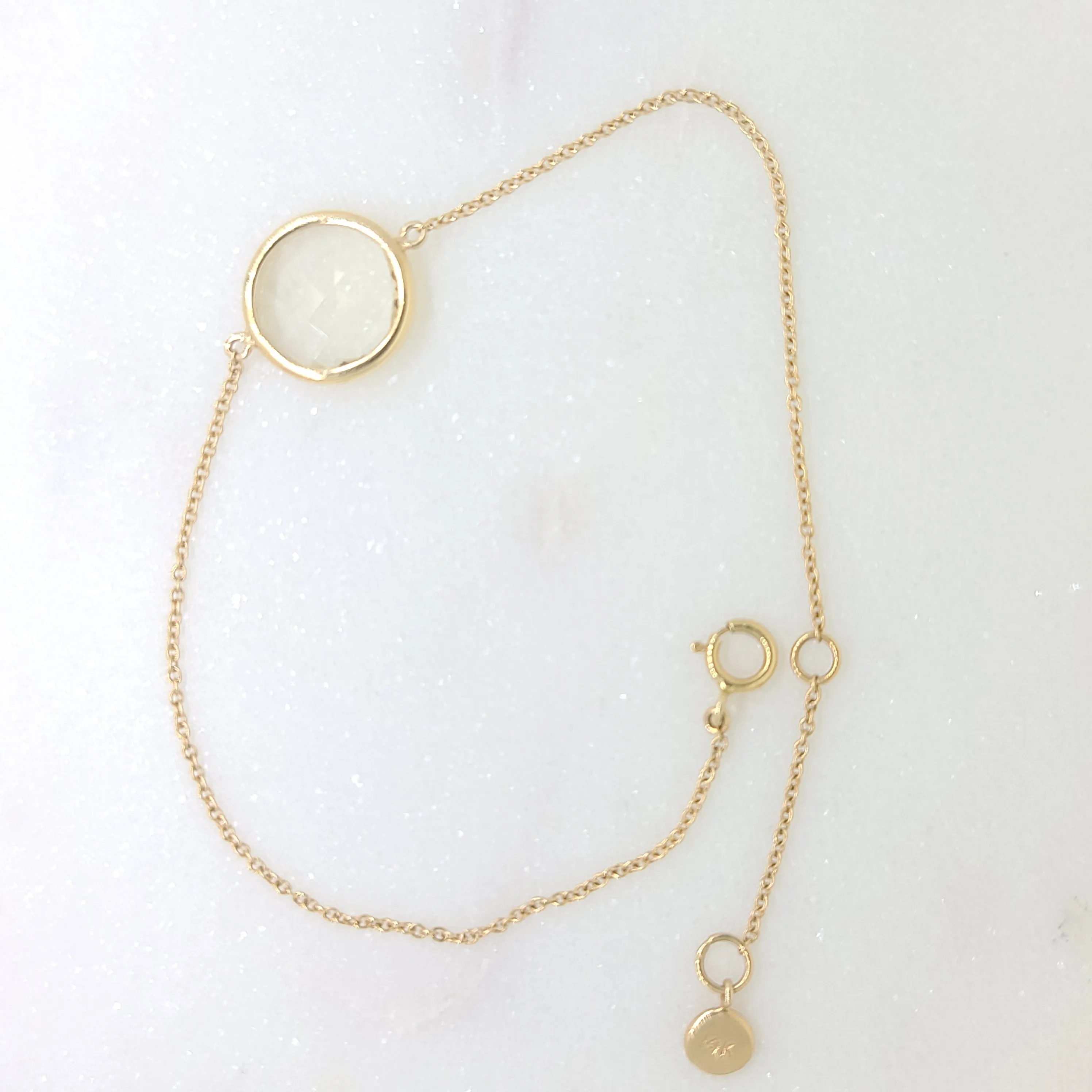 Single Lemon Topaz Bracelet