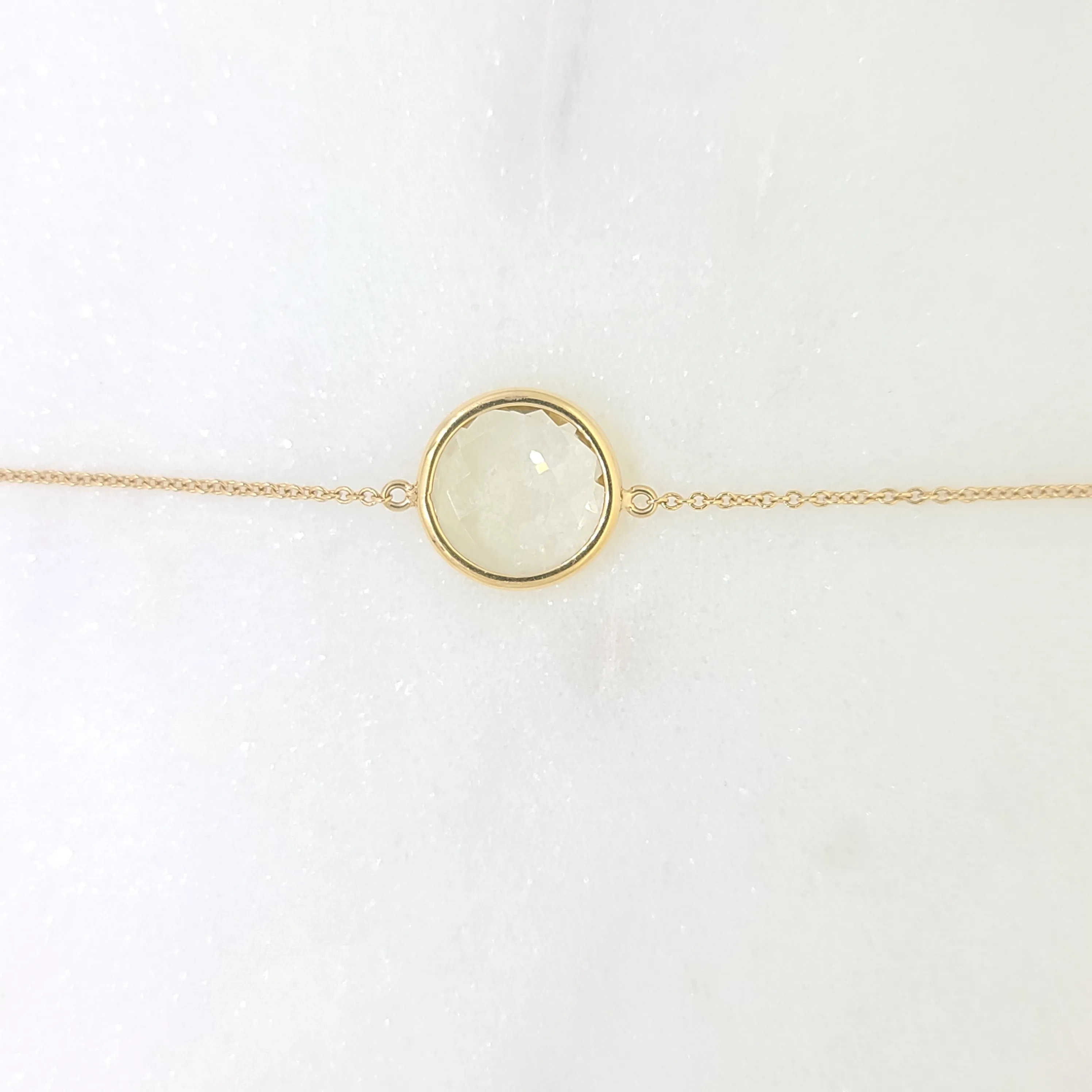 Single Lemon Topaz Bracelet